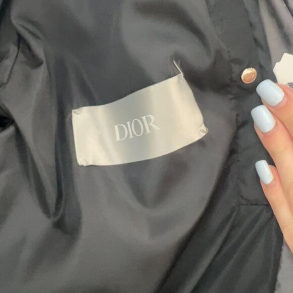 DIOR Gray Oblique Logo Monogram Technical Puffer Down Jacket Men's size 52/XL - Picture 15 of 15